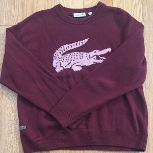 Lacoste Women’s Burgundy Sweater